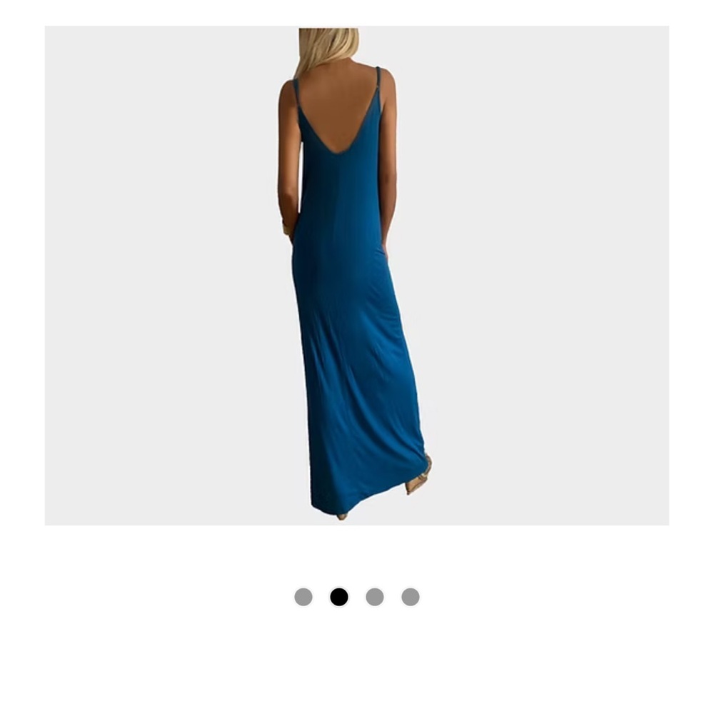 Blue Mer Slit Maxi Dress  The Santorini - Picture 3 of 4